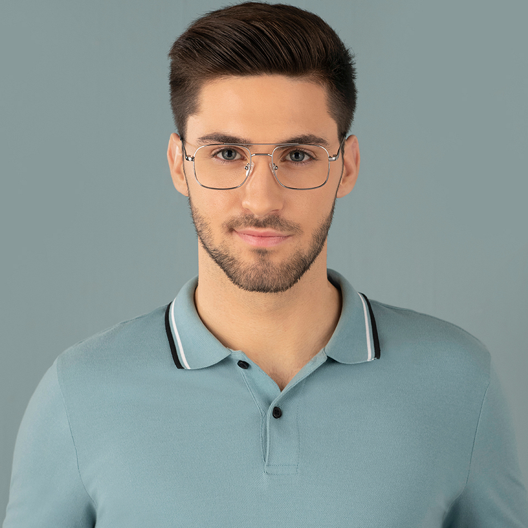 Vincent Chase Online Mid Gunmetal Full Rim Square left side