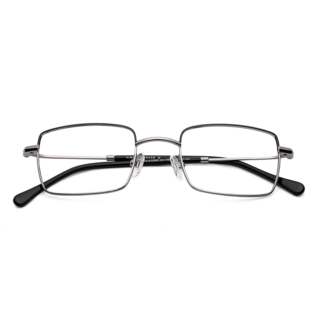 Vincent Chase Online Silver Full Rim Rectangle left side