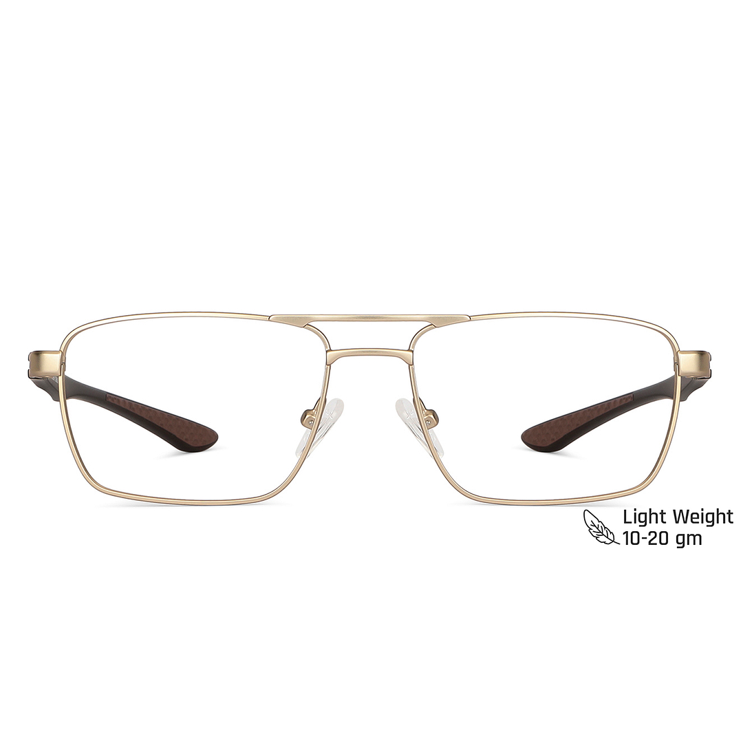 Vincent Chase Online Gold Full Rim Rectangle left side