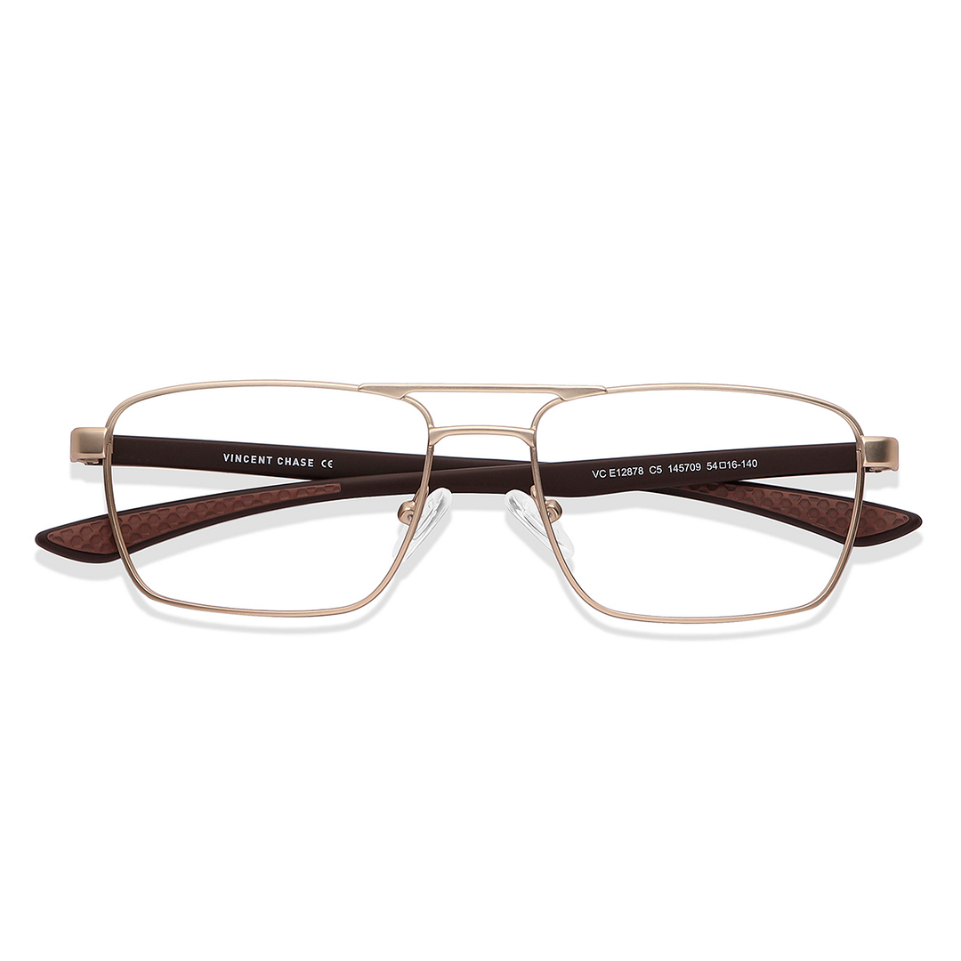 Vincent Chase Online Gold Full Rim Rectangle left side
