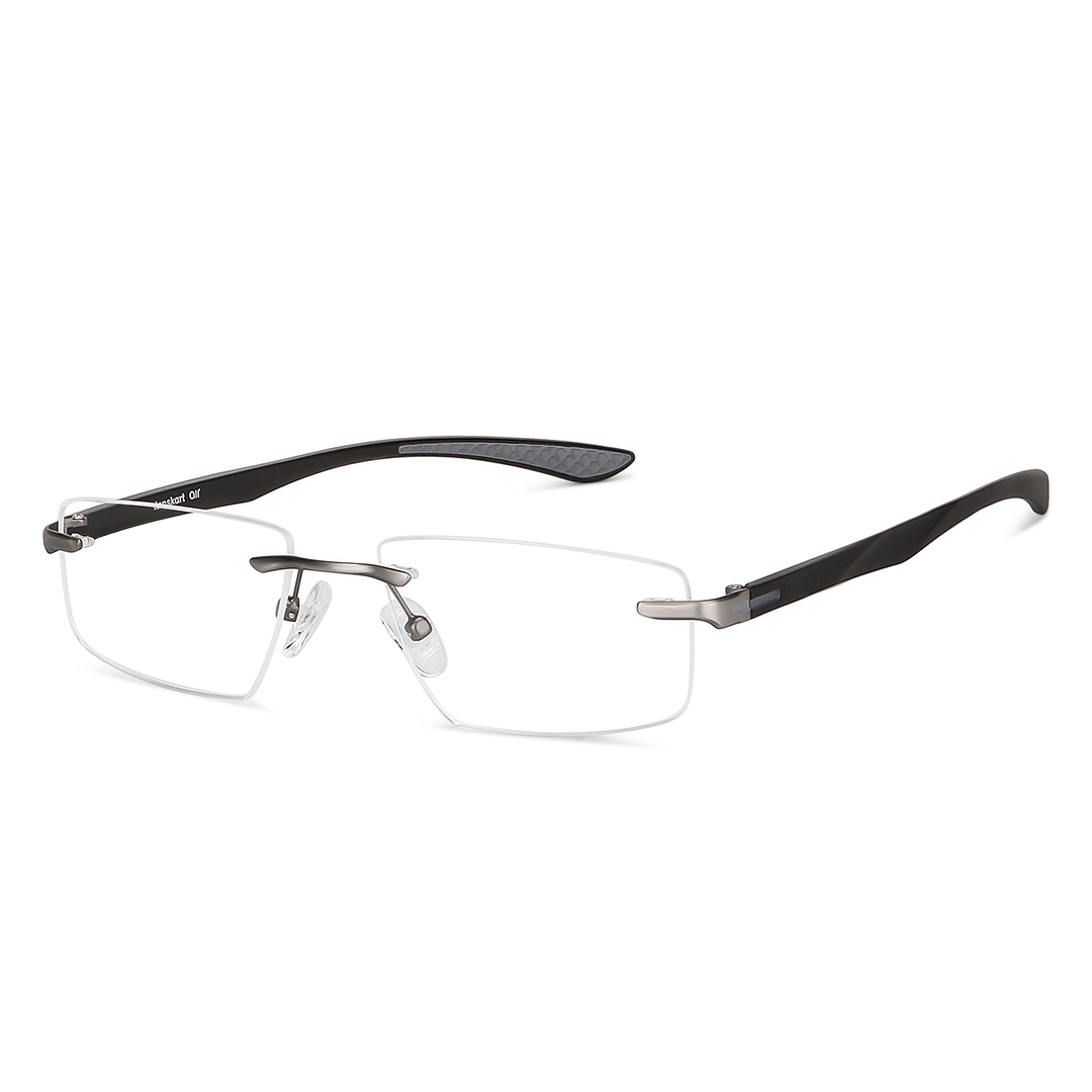 Lenskart Air Online Black Rimless Rectangle right side