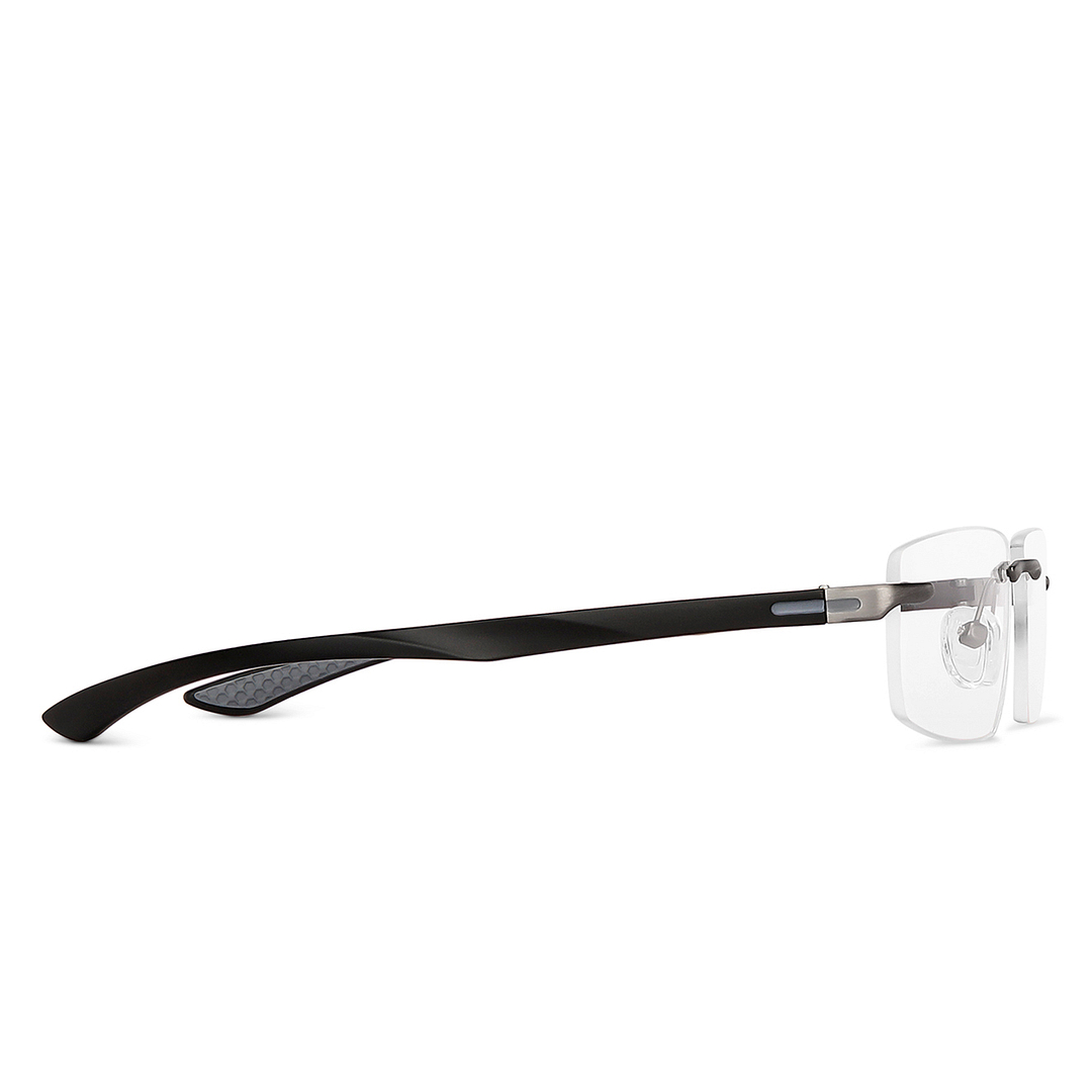 Lenskart Air Online Black Rimless Rectangle left side
