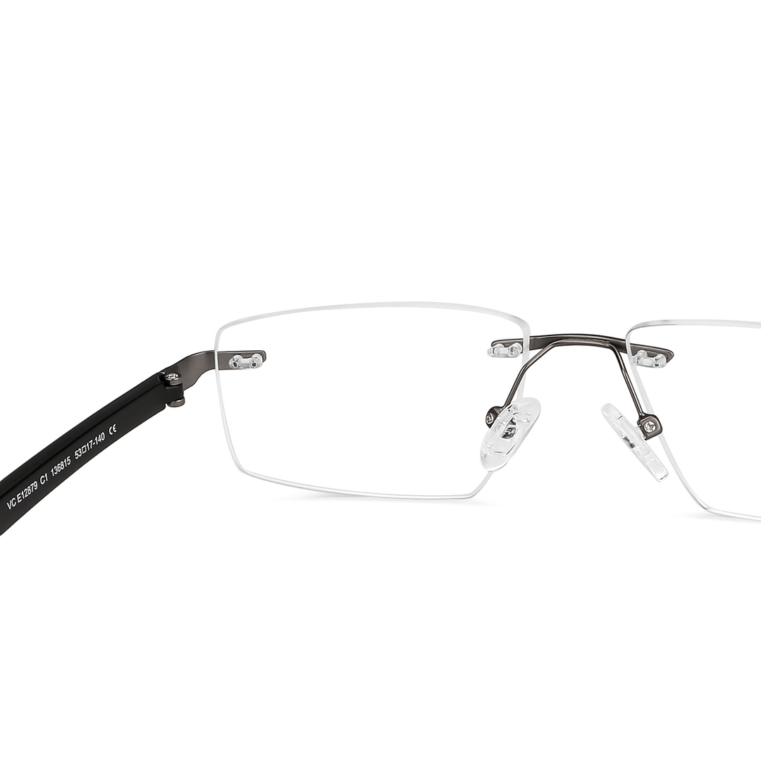 Lenskart Air Online Black Rimless Rectangle right side