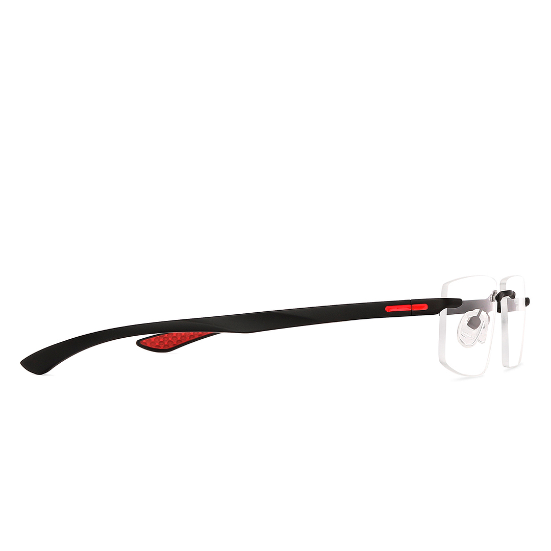 Lenskart Air Online Black Rimless Rectangle left side