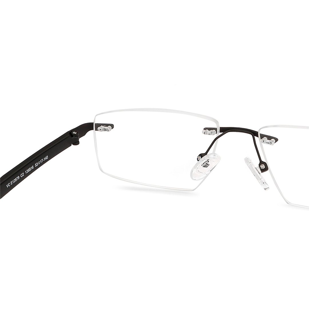 Lenskart Air Online Black Rimless Rectangle right side