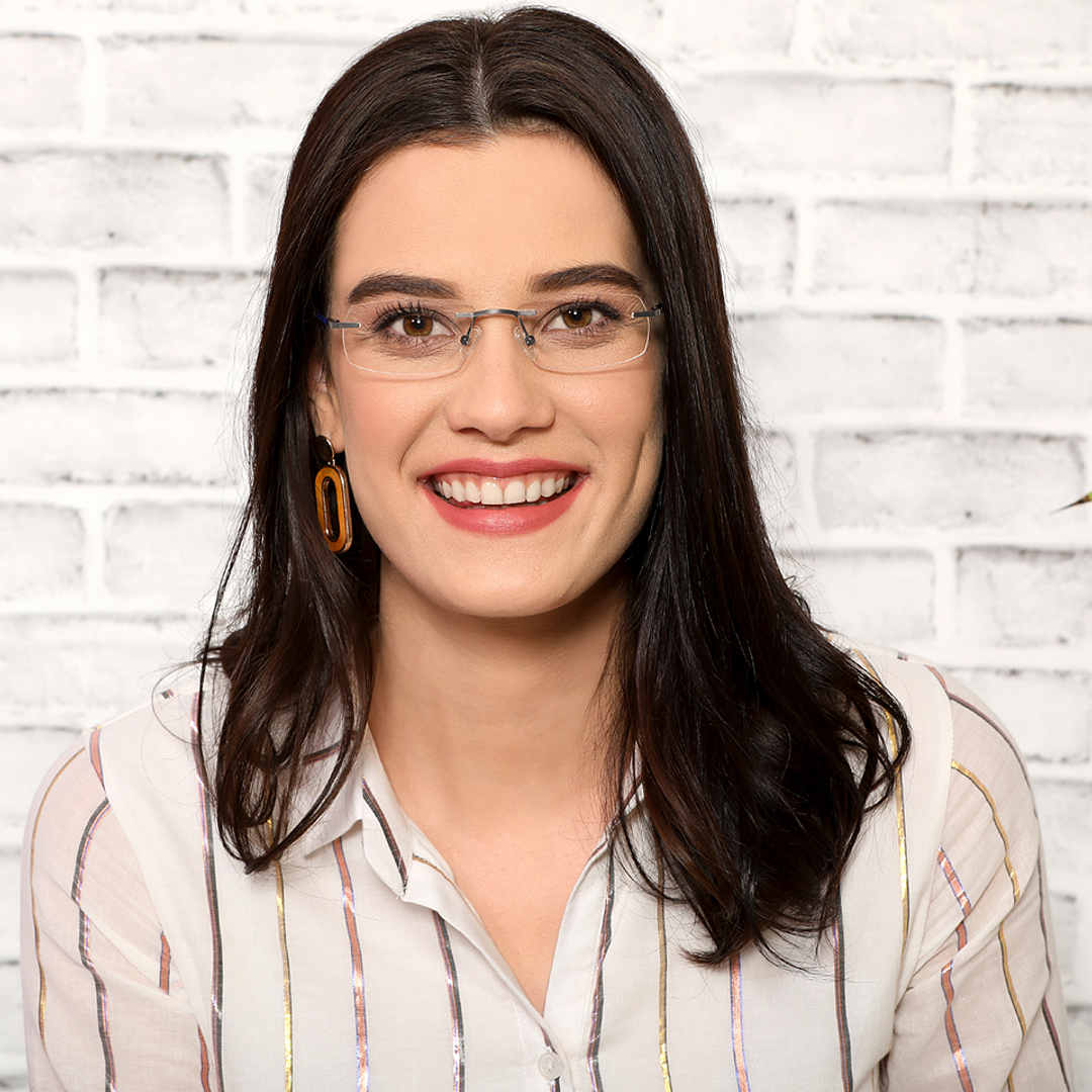 Vincent Chase Online Mid Gunmetal Rimless Rectangle left side