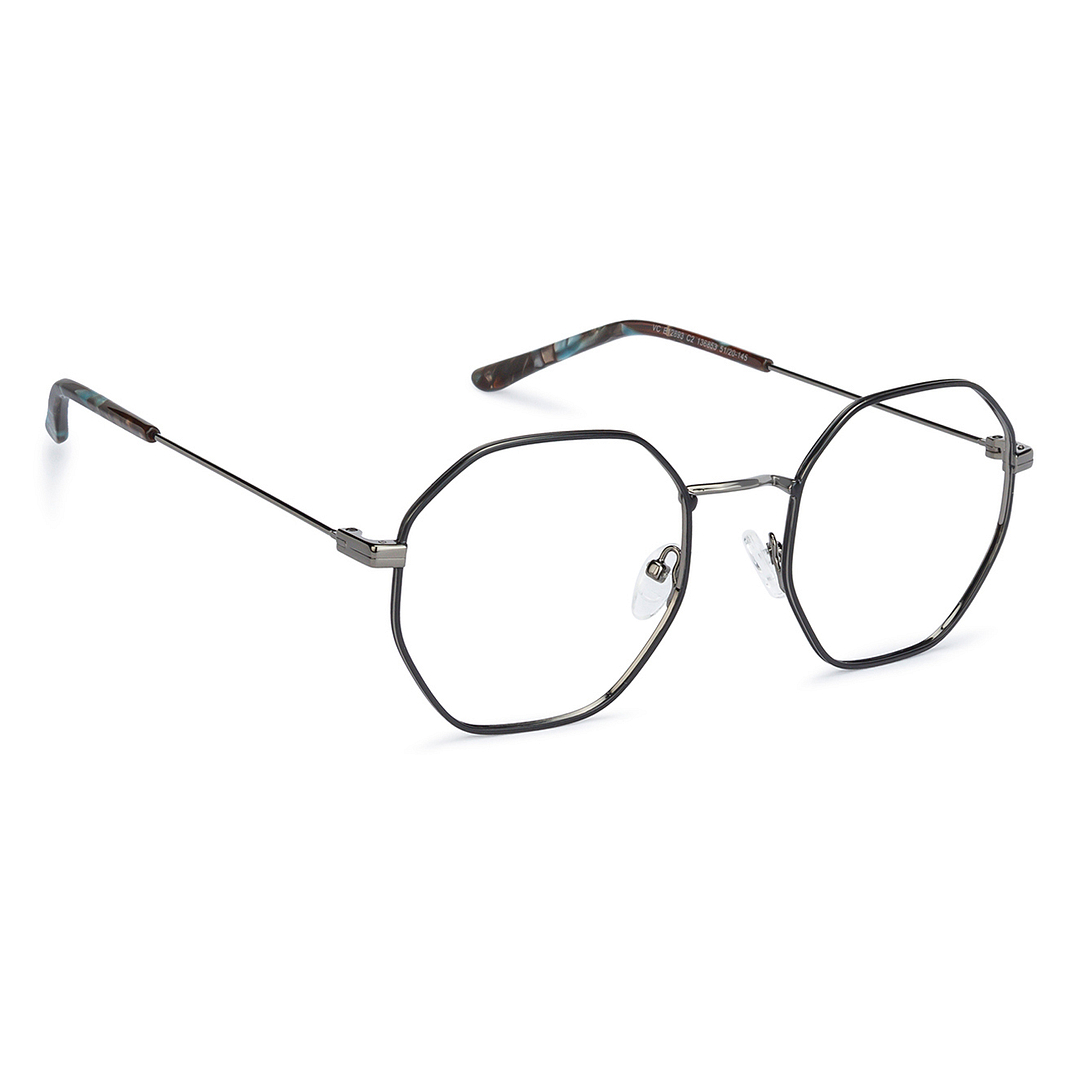 Vincent Chase Online Mid Gunmetal Full Rim Geometric left side