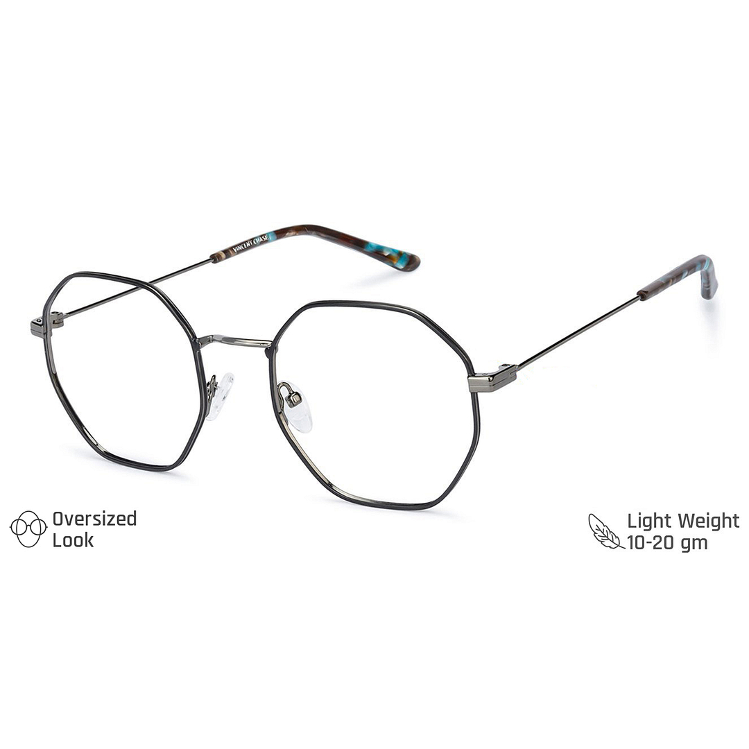 Vincent Chase Online Mid Gunmetal Full Rim Geometric right side