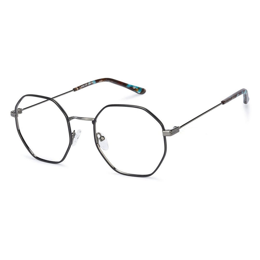 Vincent Chase Online Mid Gunmetal Full Rim Geometric left side