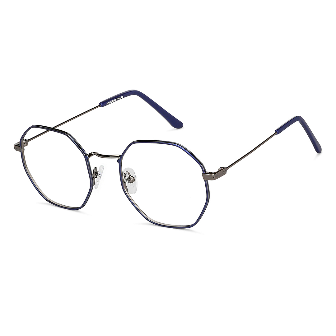 Vincent Chase Online Sky Blue Full Rim Geometric right side