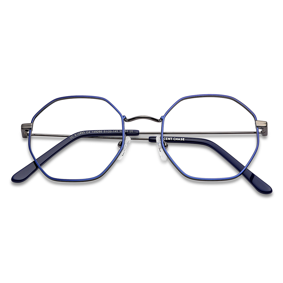 Vincent Chase Online Sky Blue Full Rim Geometric left side