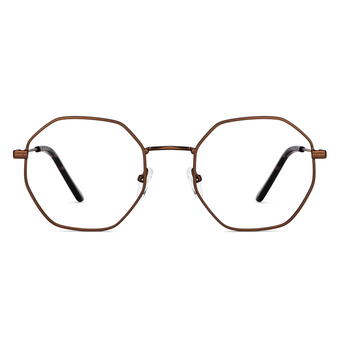 Vincent Chase Online Light Brown Full Rim Geometric left side
