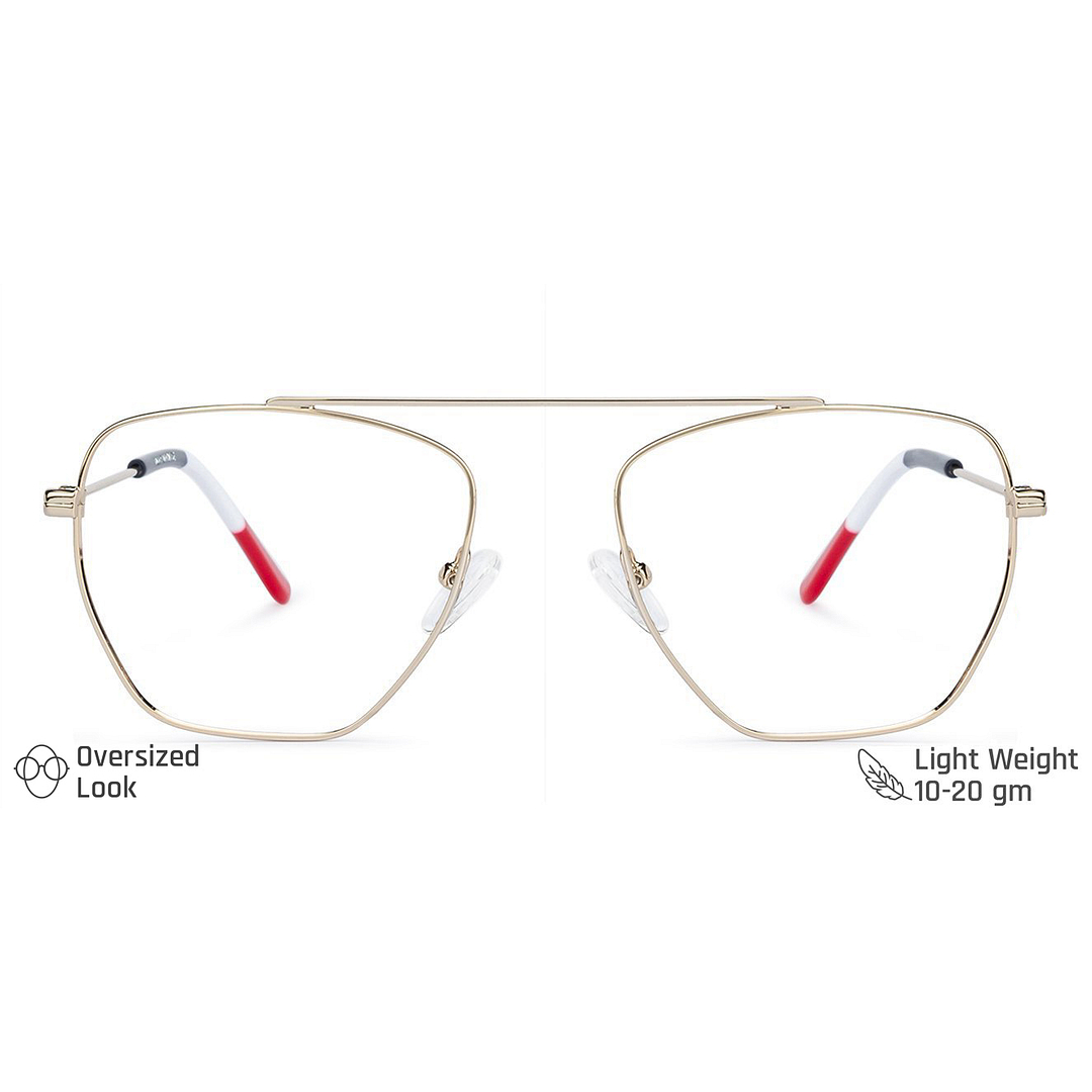 Vincent Chase Online Gold Full Rim Square left side