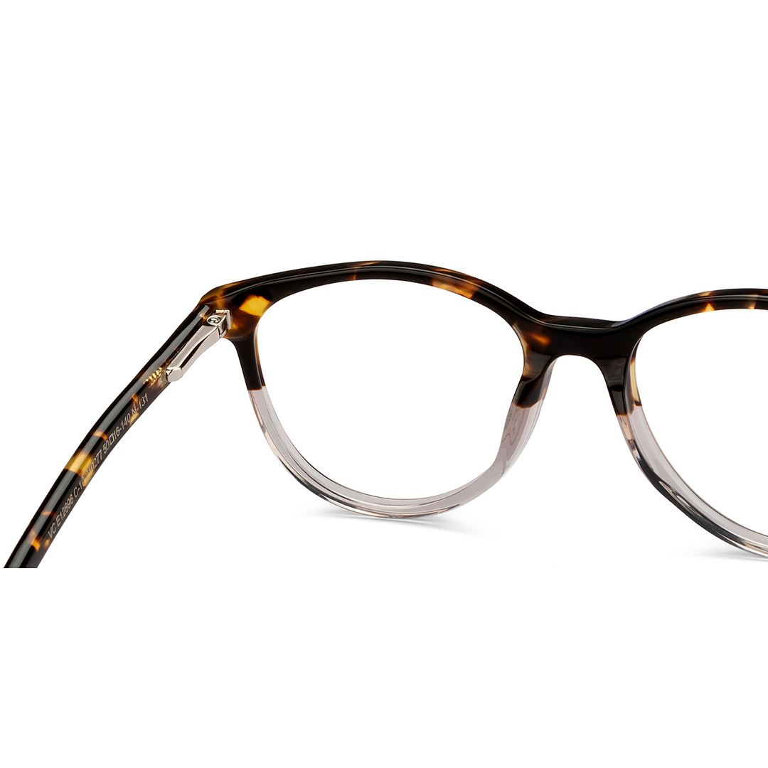 Vincent Chase Tortoise Transparent Full Rim Cat Eye right side