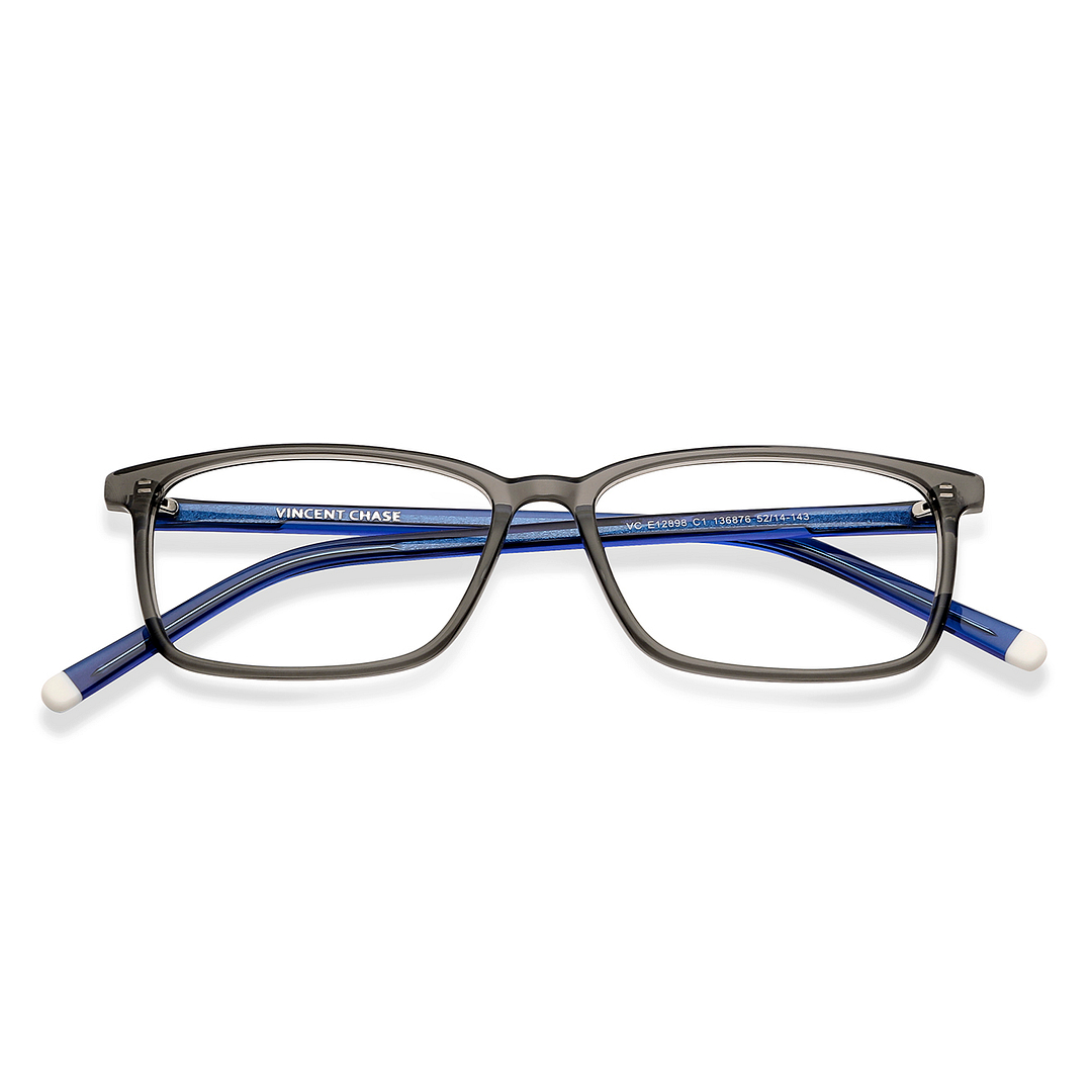 Vincent Chase Online Gray Transparent Full Rim Rectangle left side