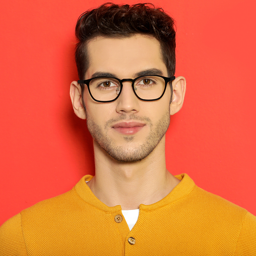 Lenskart Air Online Black Full Rim Square left side