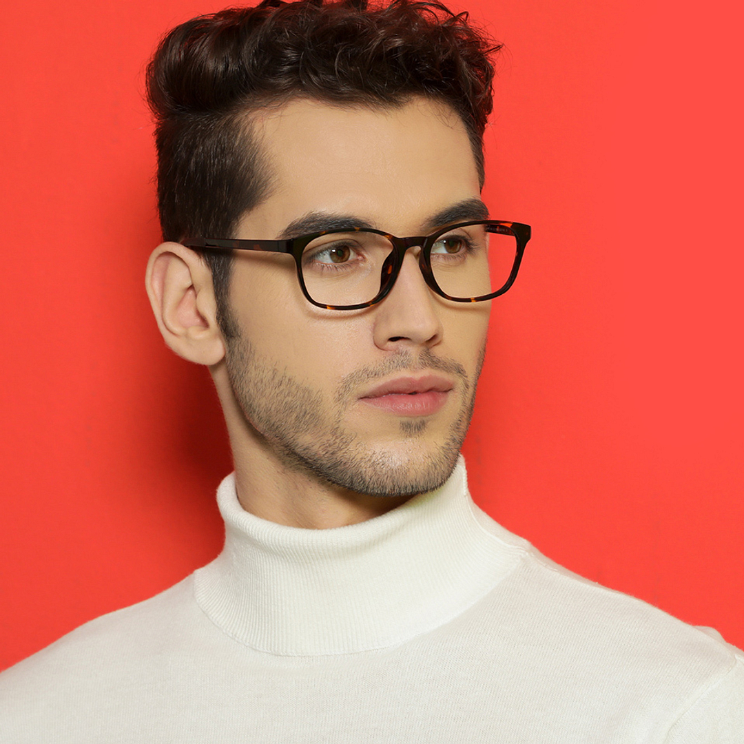 Lenskart Air Online Light Brown Full Rim Square left side