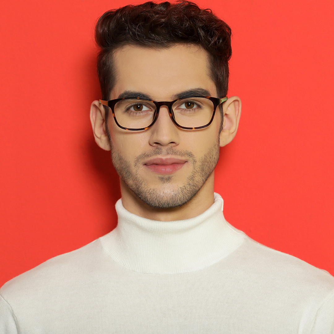 Lenskart Air Online Light Brown Full Rim Square right side