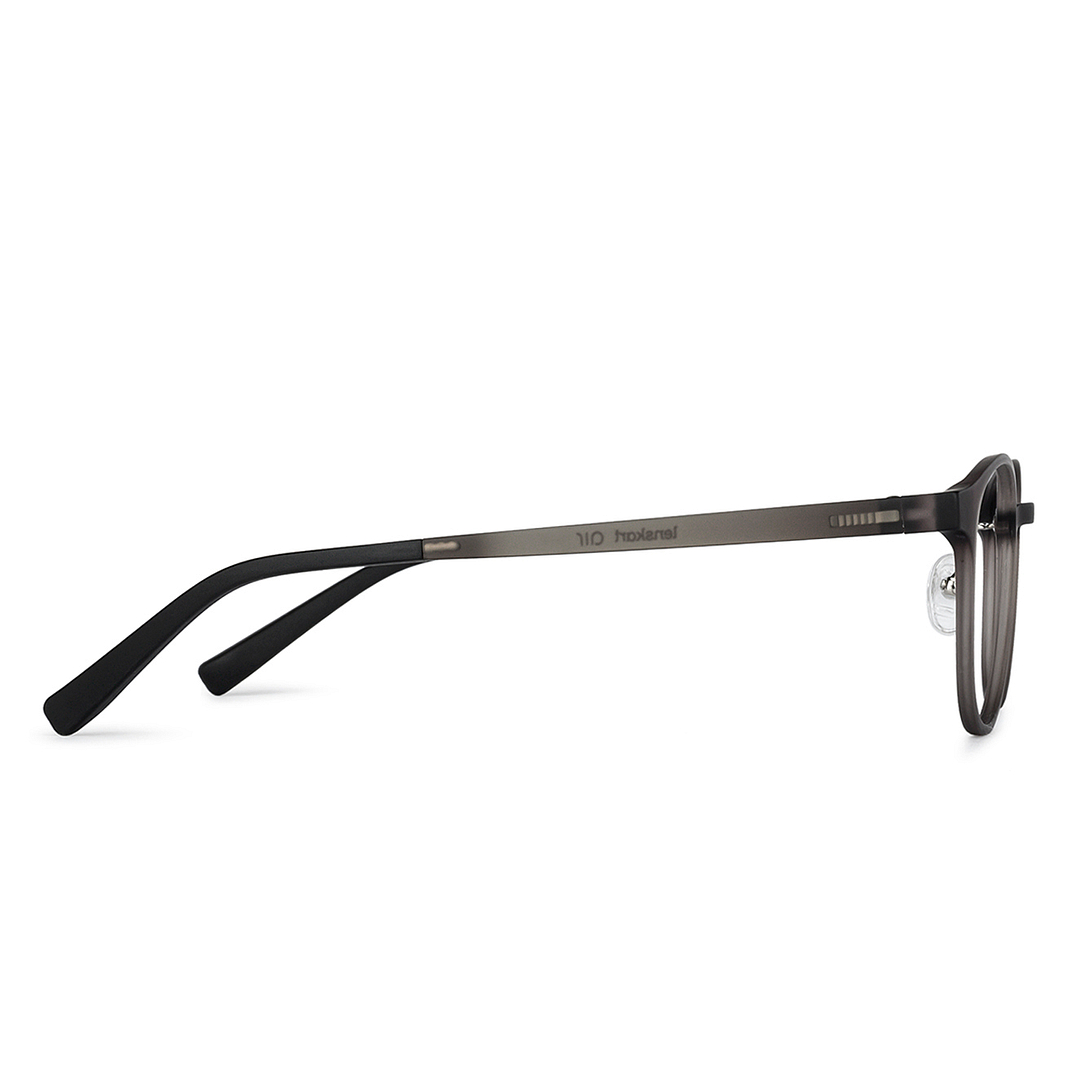 Lenskart Air LA Light Gray Full Rim Round left side