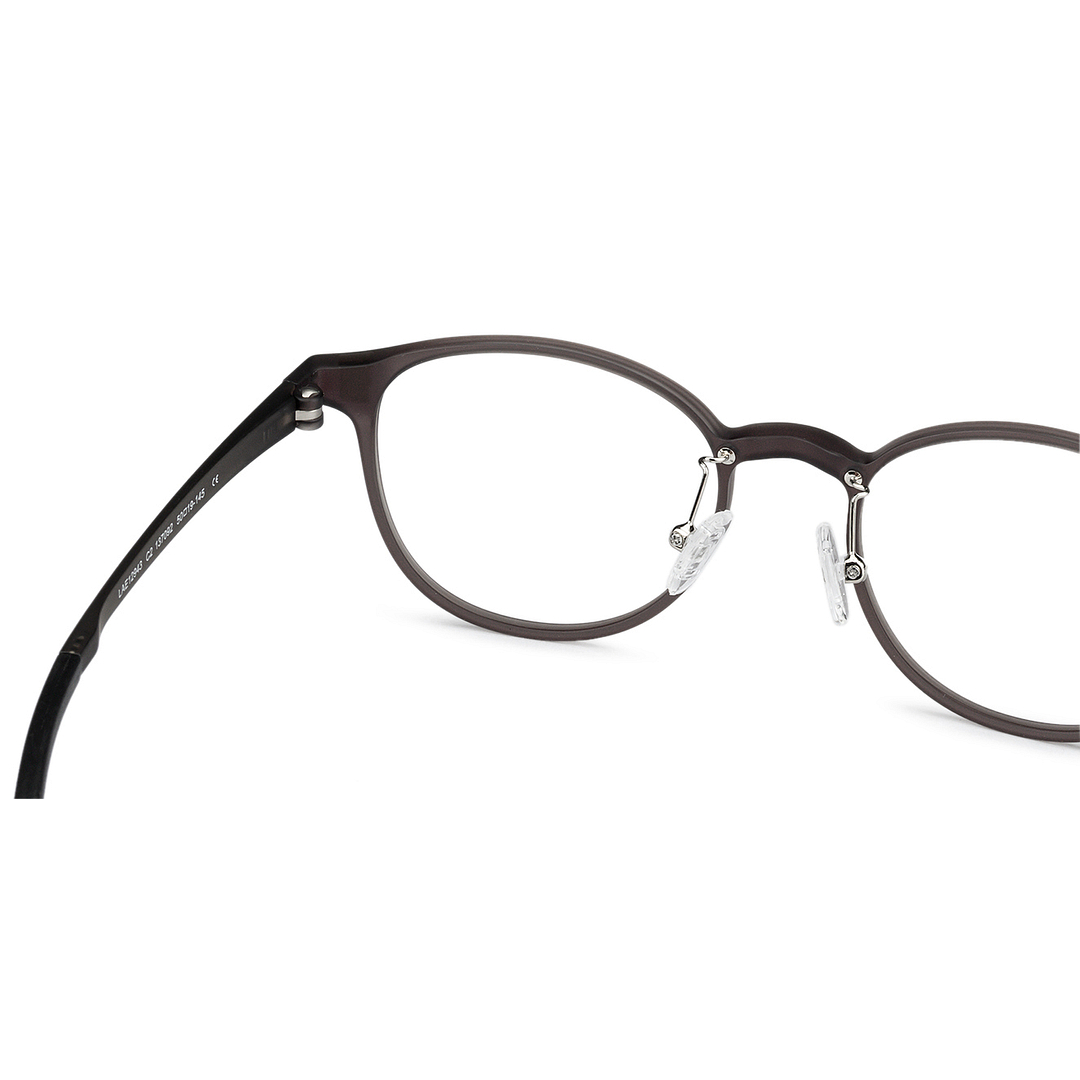 Lenskart Air LA Light Gray Full Rim Round right side