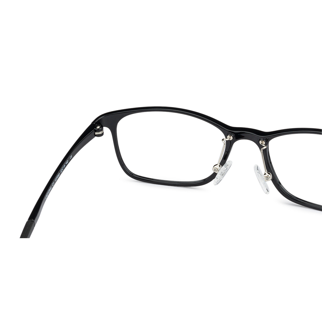 Lenskart Air LA Black Full Rim Rectangle left side