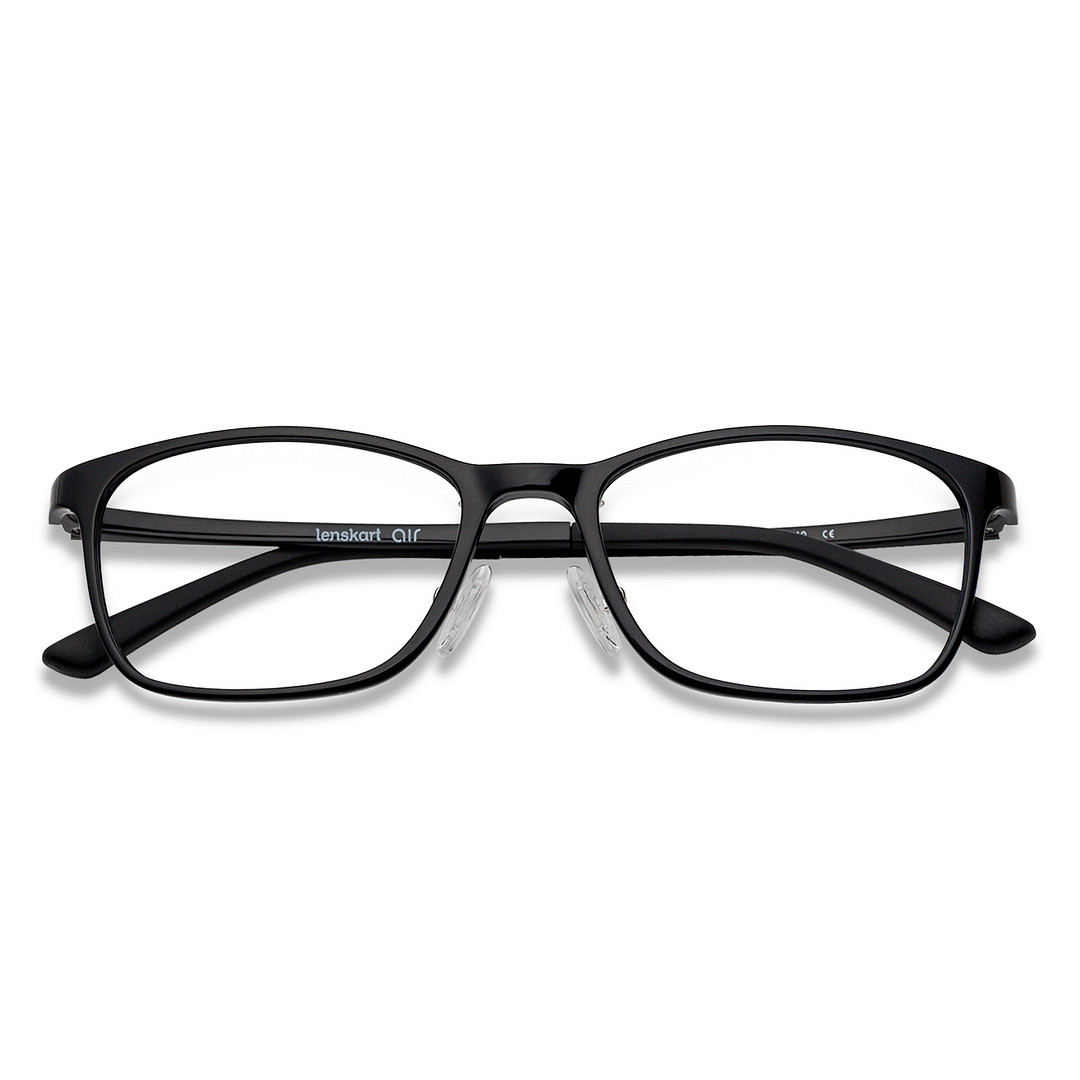 Lenskart Air LA Black Full Rim Rectangle right side