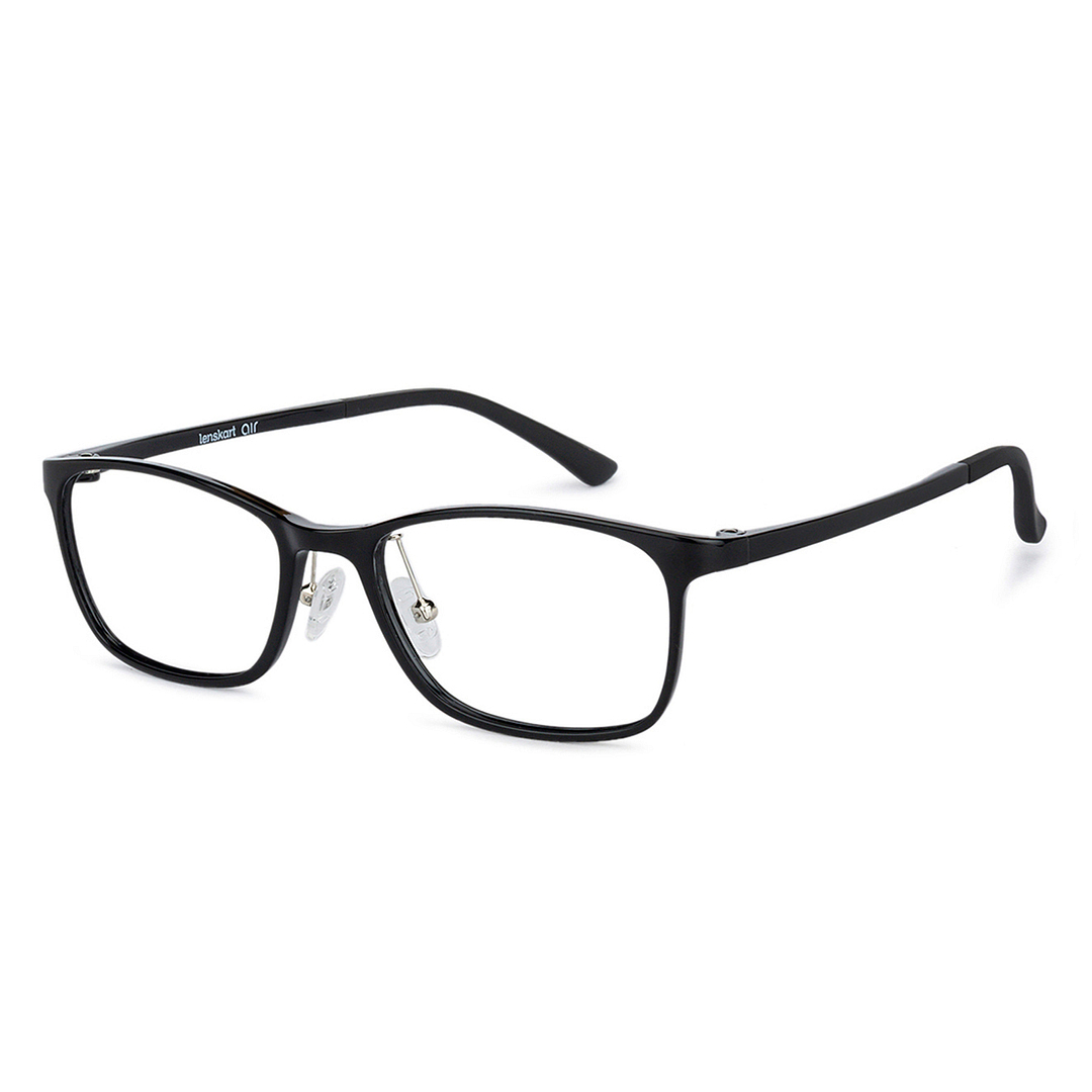 Lenskart Air LA Black Full Rim Rectangle left side