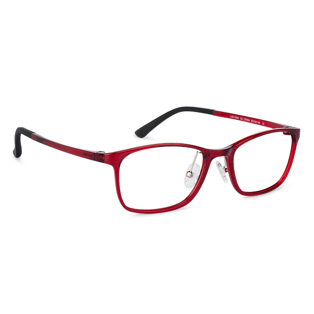 Lenskart Air Online Red Full Rim Rectangle left side
