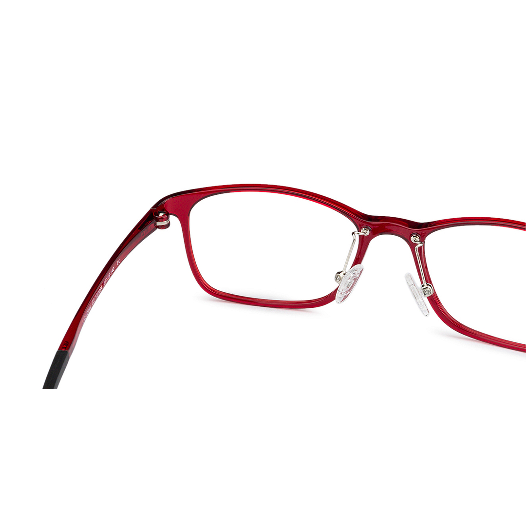 Lenskart Air Online Red Full Rim Rectangle left side