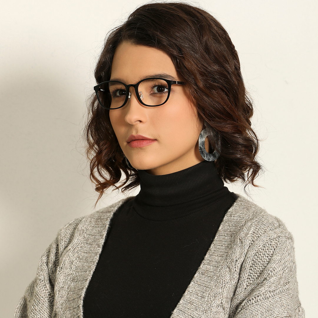 Lenskart Air Black Full Rim Square left side