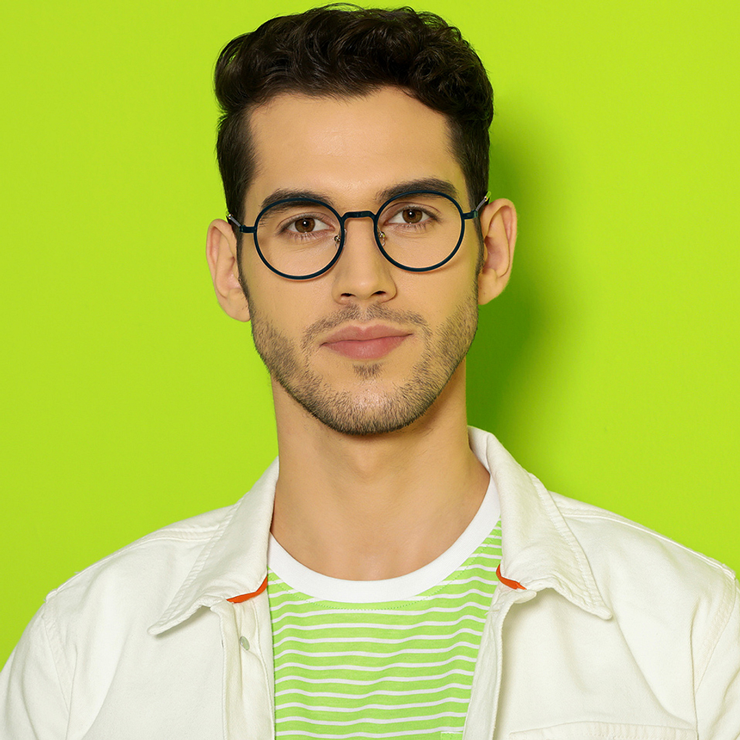 Lenskart Air Online Navy Blue Full Rim Round right side