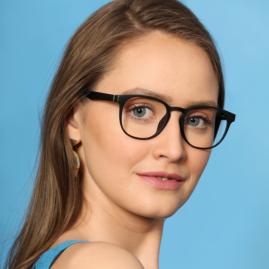 Lenskart Air Online Black Full Rim Round left side