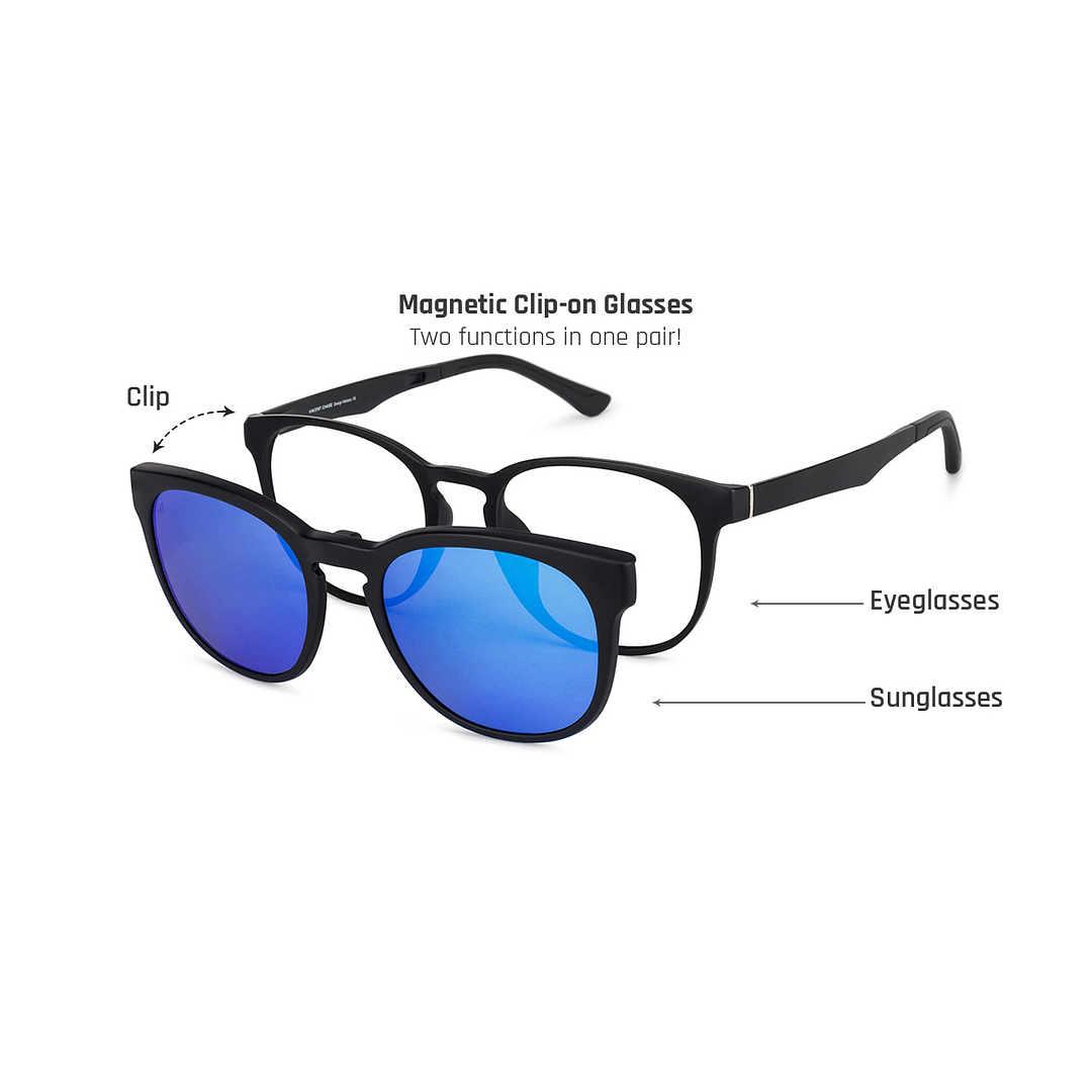 Lenskart Air Online Black Full Rim Round left side