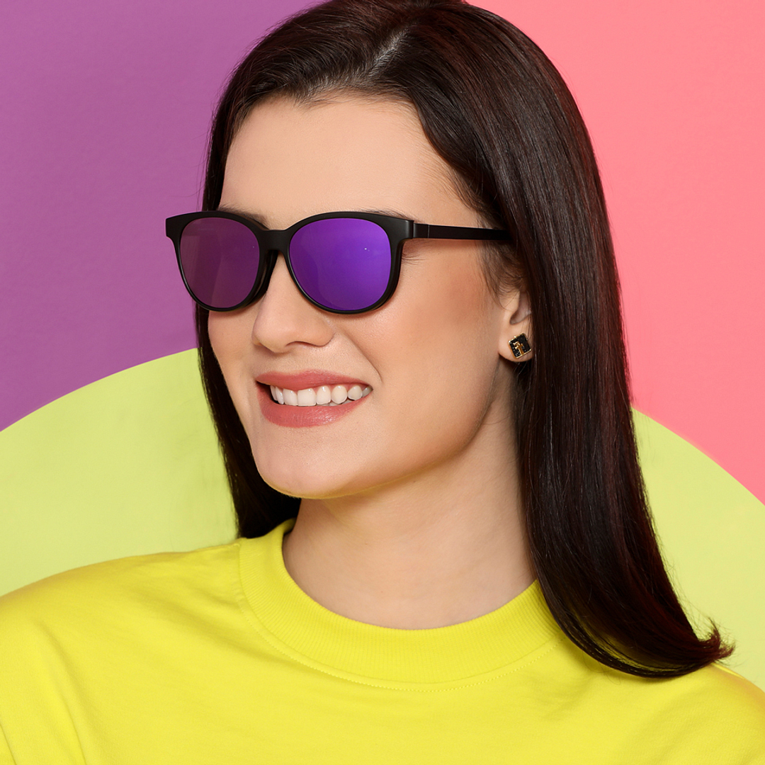 Lenskart Air Online Black Full Rim Round left side