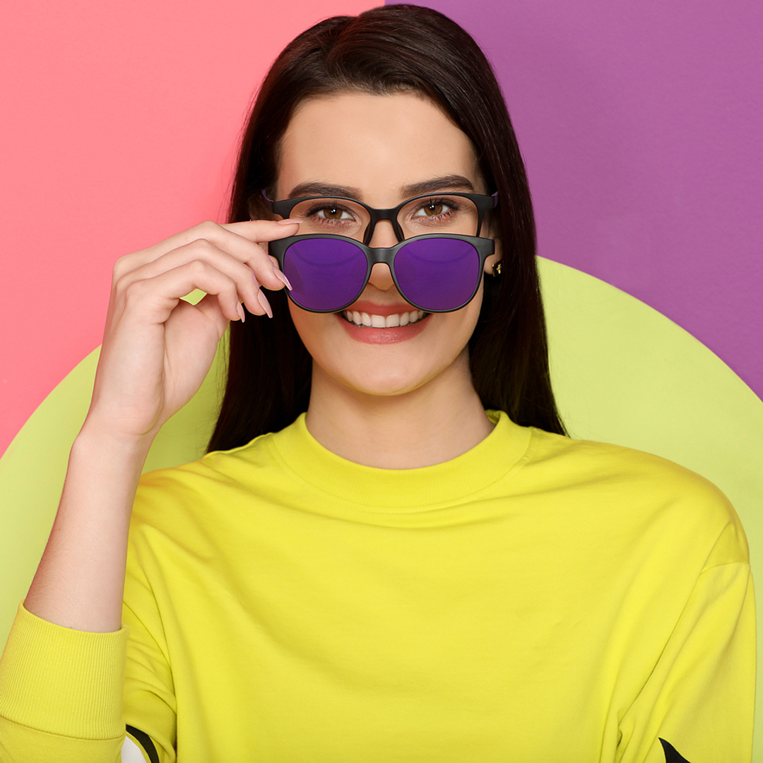 Lenskart Air Online Black Full Rim Round left side