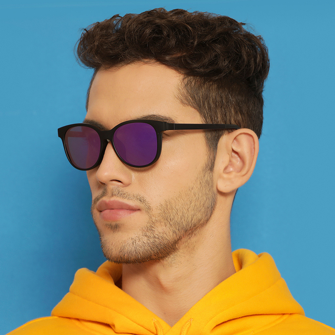 Lenskart Air Online Black Full Rim Round left side