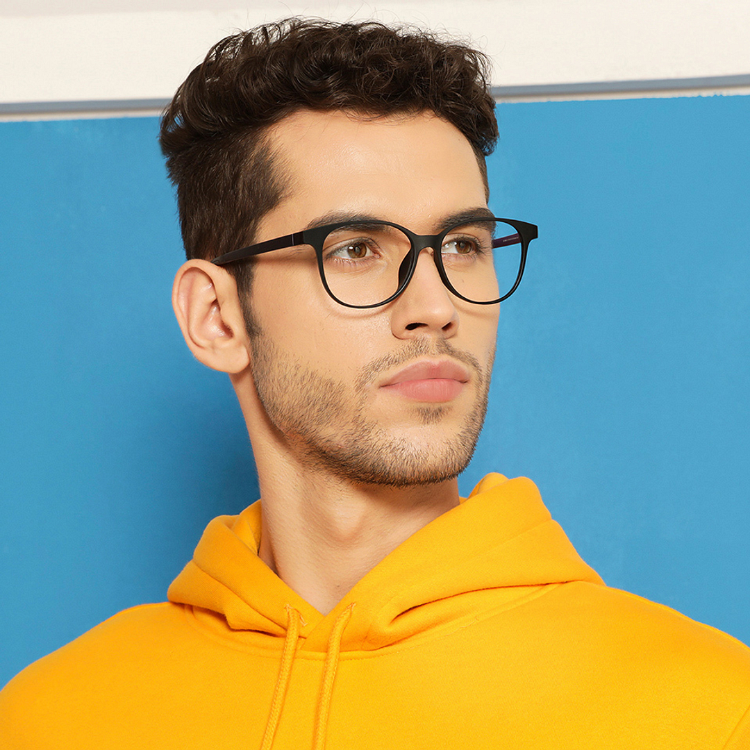 Lenskart Air Online Black Full Rim Round right side