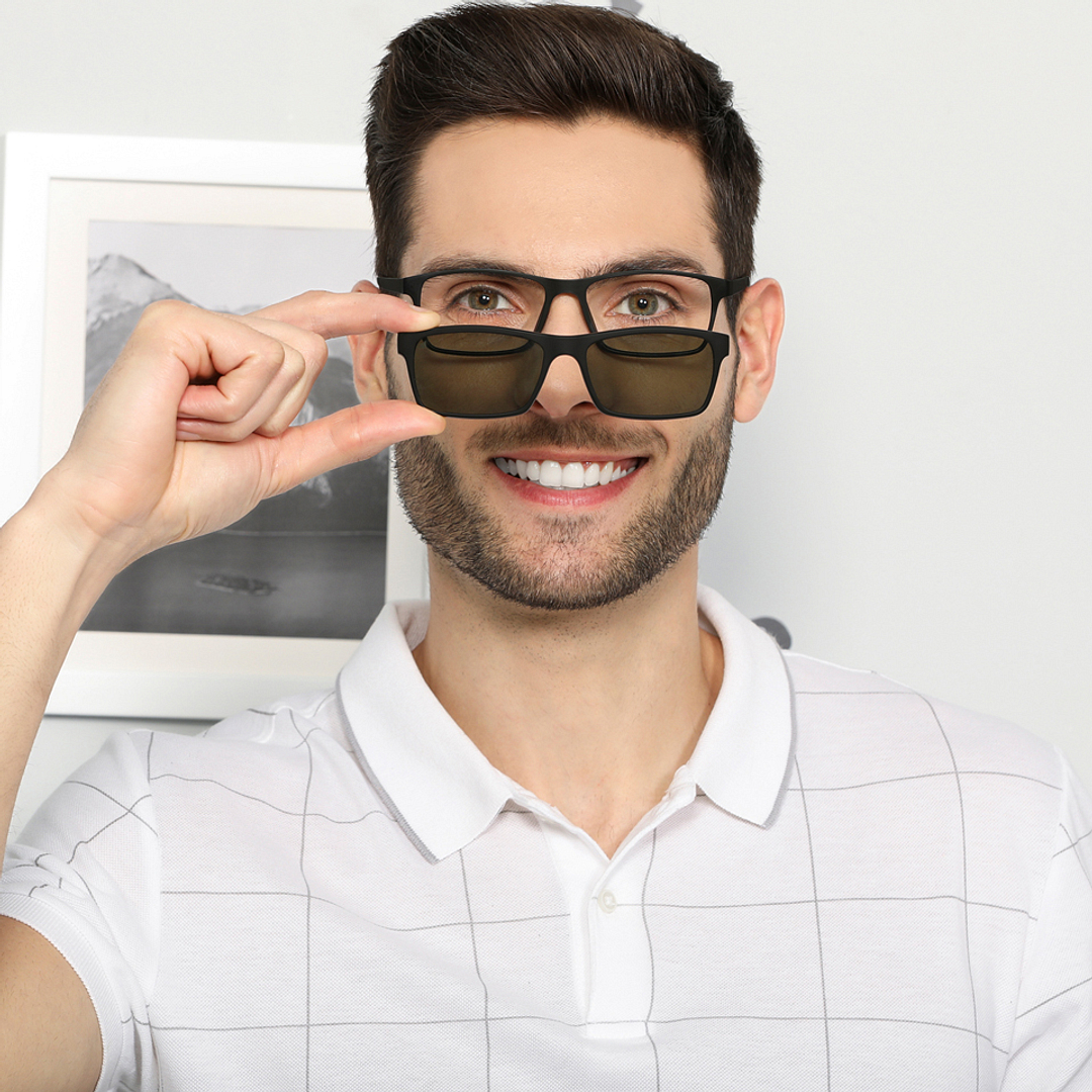 Lenskart Air Online Black Full Rim Square left side