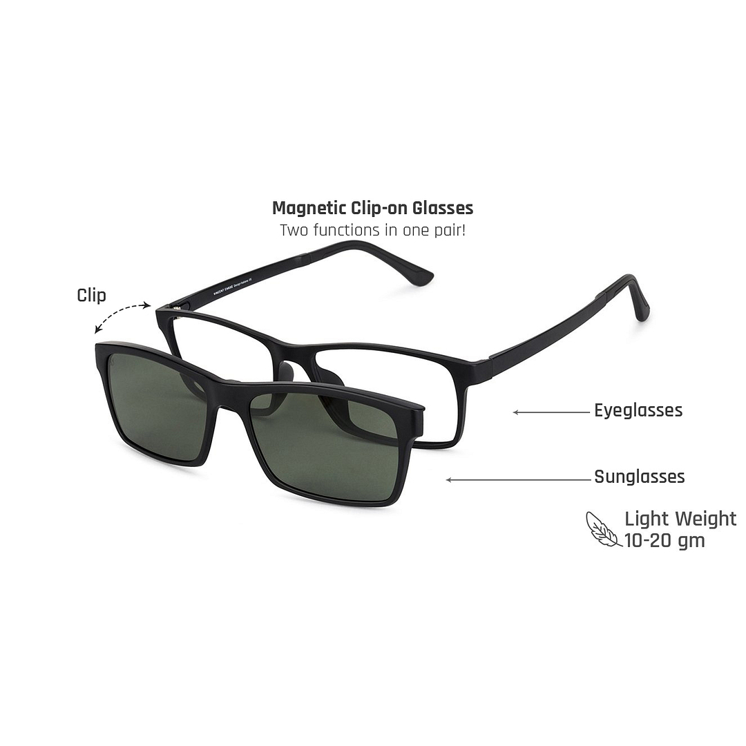 Lenskart Air Online Black Full Rim Square left side