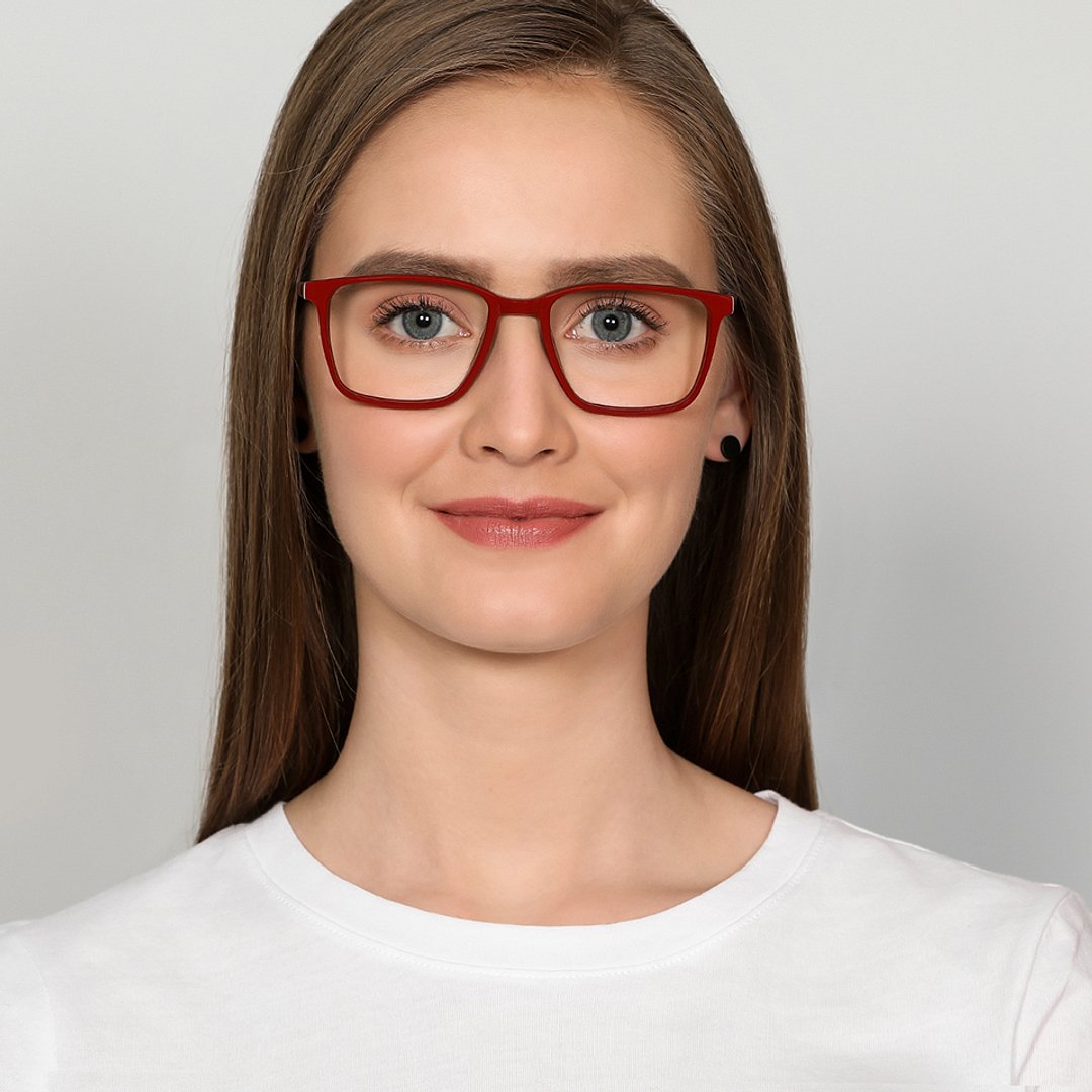 Vincent Chase Online Red Full Rim Square left side