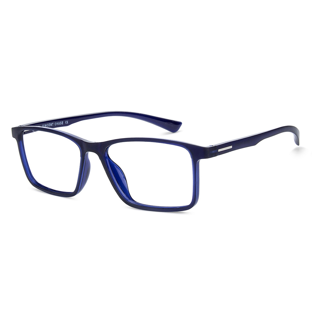 Vincent Chase Online Sky Blue Full Rim Rectangle left side