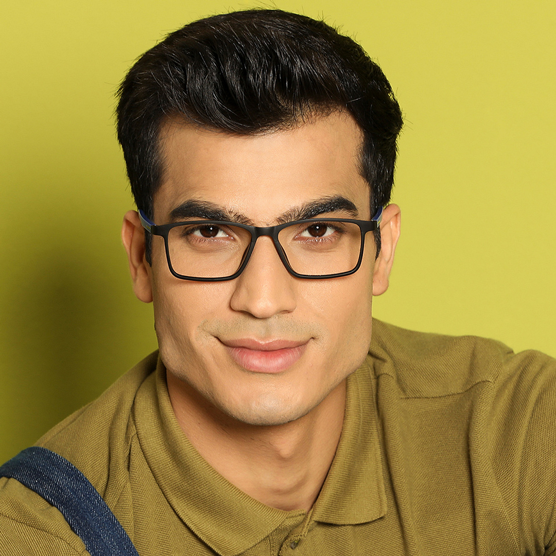 Vincent Chase Online Black Full Rim Rectangle left side