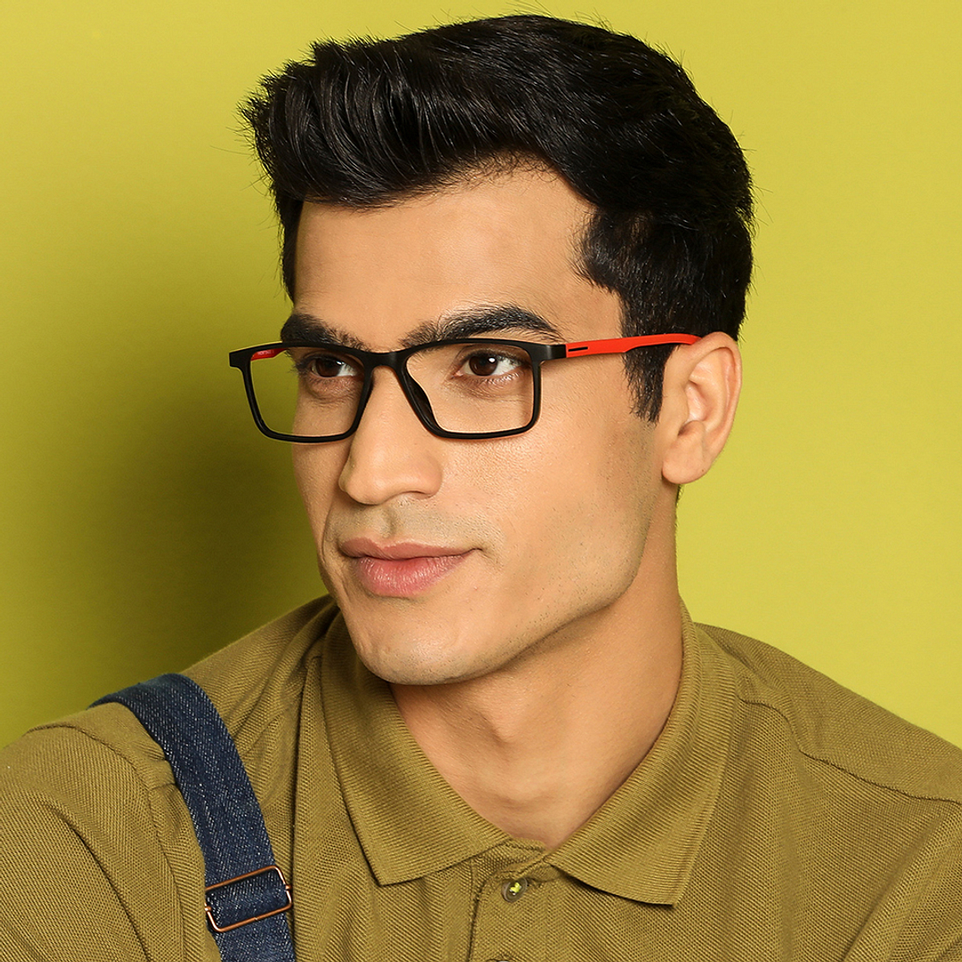 Vincent Chase Online Black Full Rim Rectangle left side