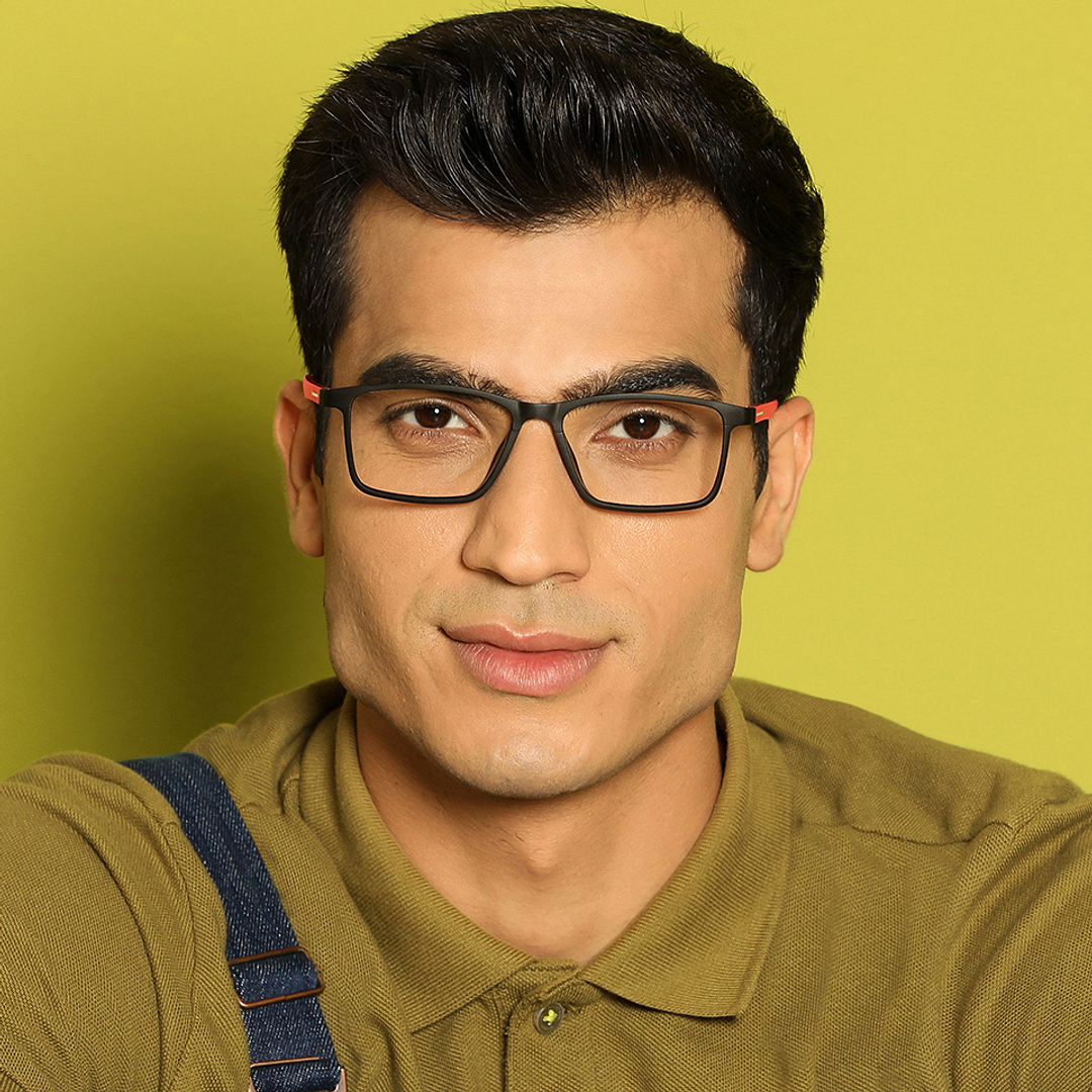 Vincent Chase Online Black Full Rim Rectangle left side