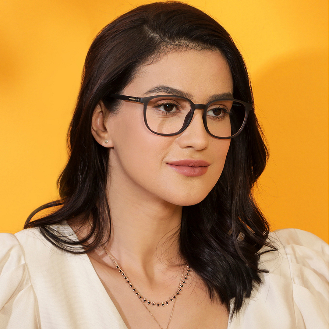 Vincent Chase Online Gray Transparent Full Rim Square left side