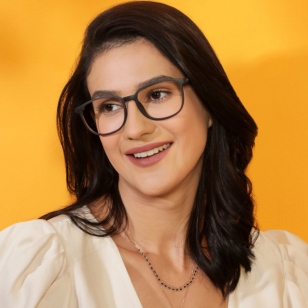 Vincent Chase Online Gray Transparent Full Rim Square right side