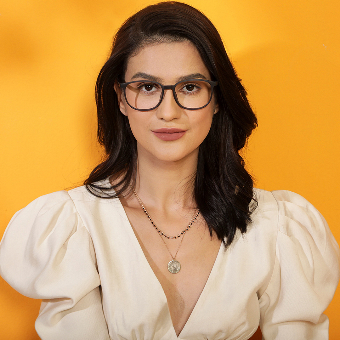 Vincent Chase Online Gray Transparent Full Rim Square left side