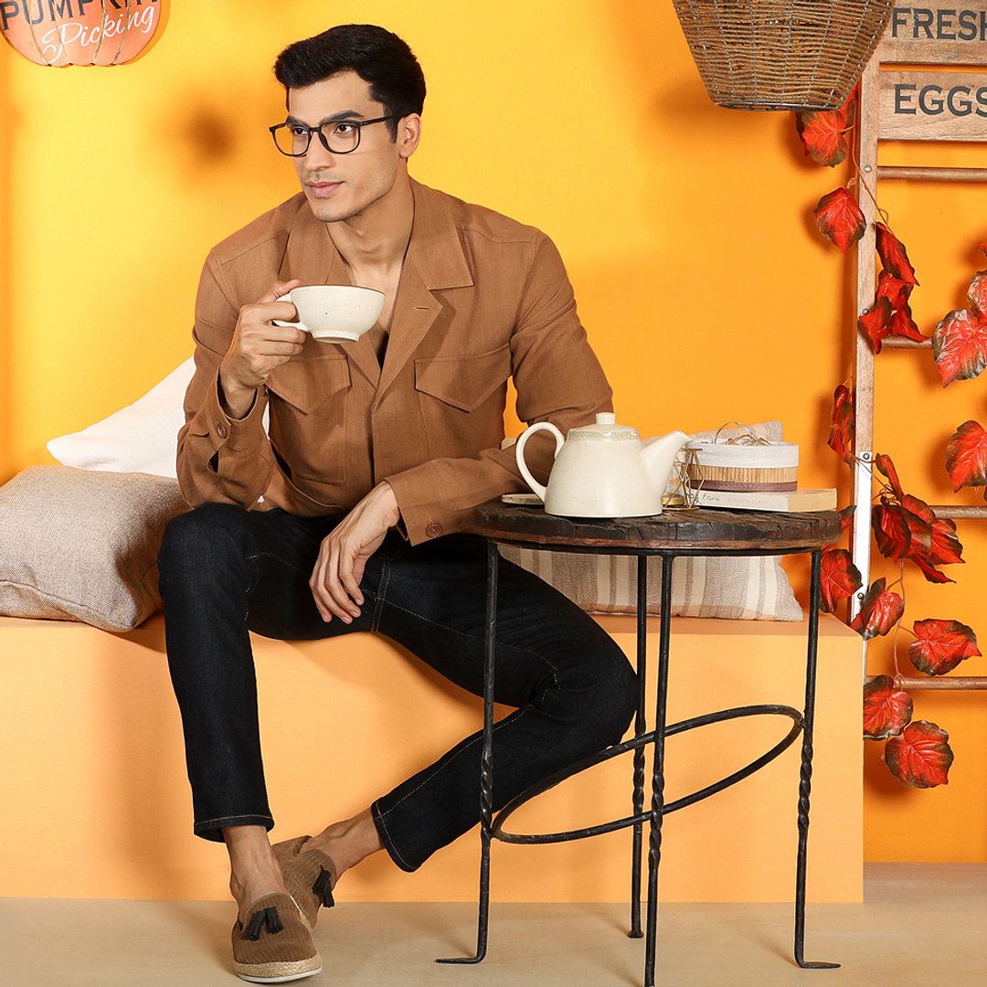 Vincent Chase Online Gray Transparent Full Rim Square right side