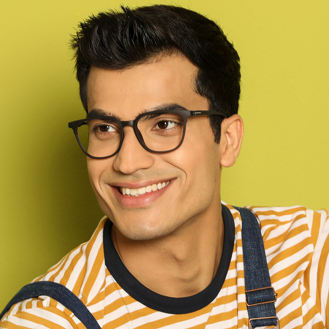 Vincent Chase Online Gray Transparent Full Rim Square right side