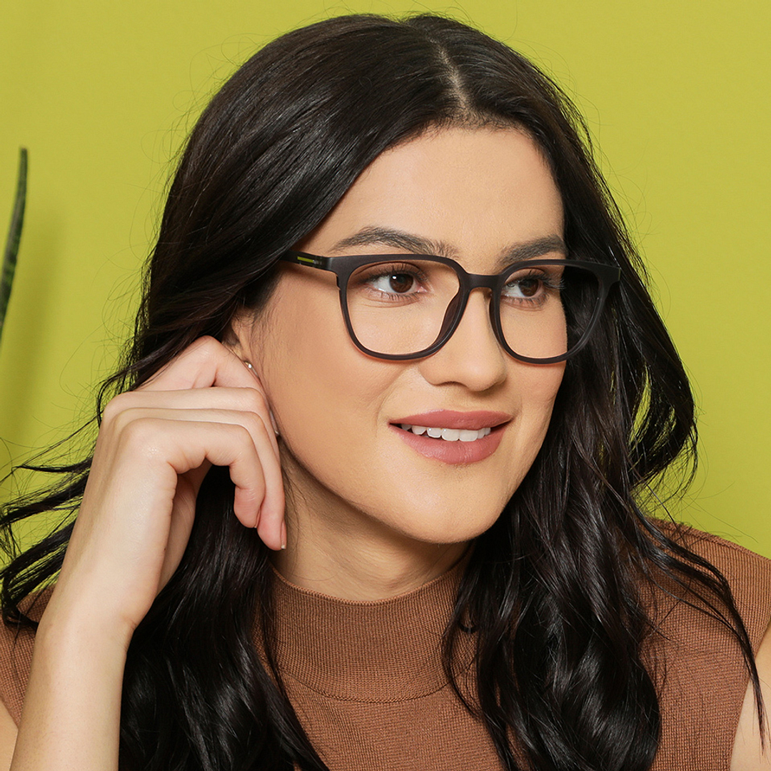 Vincent Chase Online Gray Transparent Full Rim Square left side